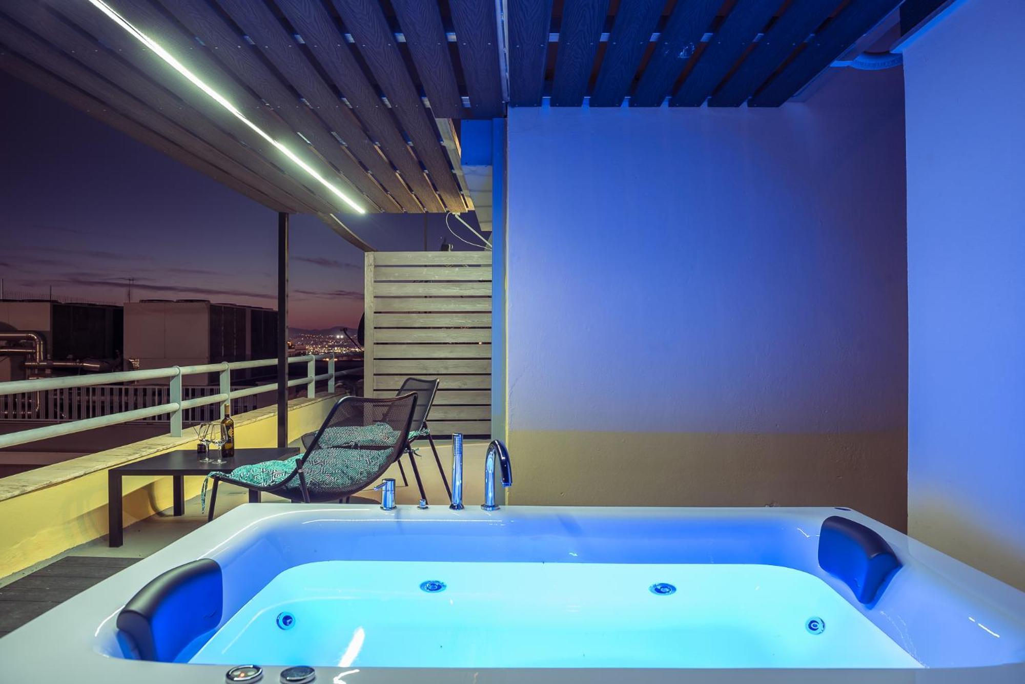 Acropolis View Mini Sky Suite & Hot Tub Athen Exterior foto